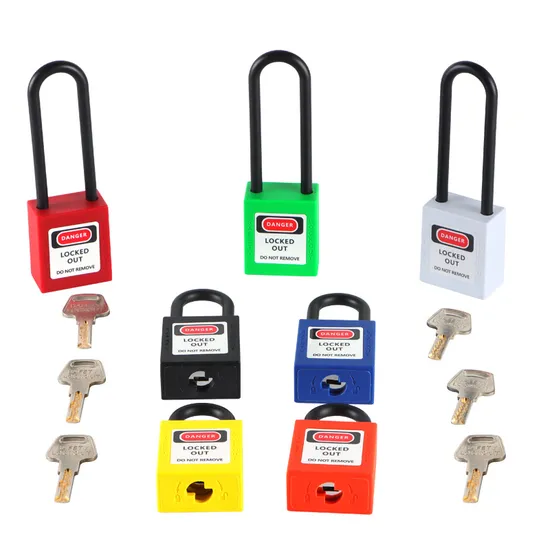 Пластиковый замок безопасности Qvand Loto Lockout Tagout 38 мм, красный, без