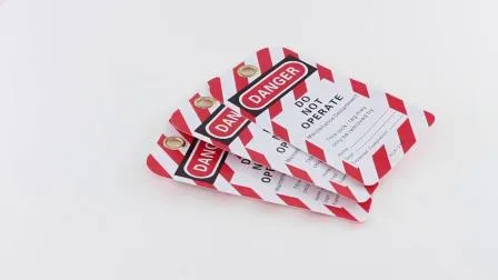 Бирка для блокировки безопасности Boshi PVC с индивидуальными цветными этикетками